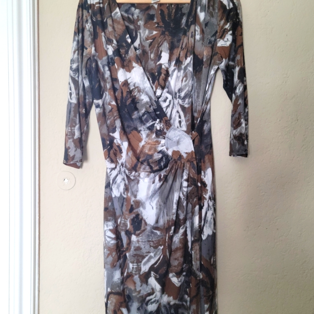 Printed Wrap dress